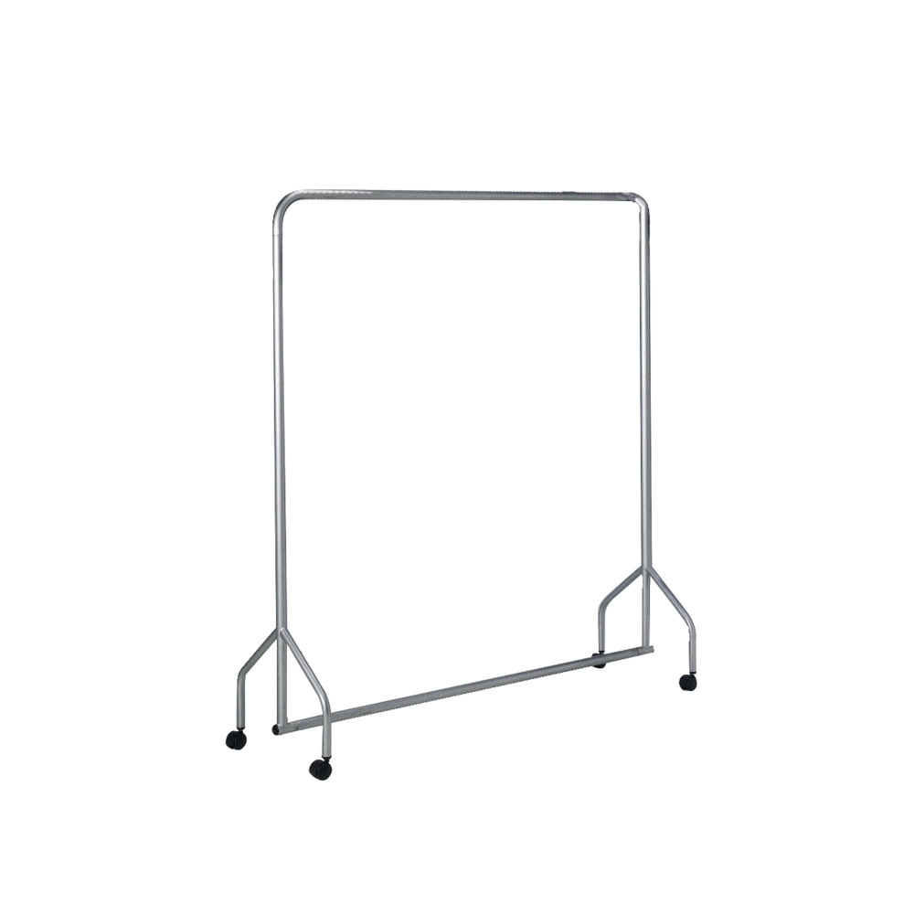 SILVER GARMENT HANGING RAIL