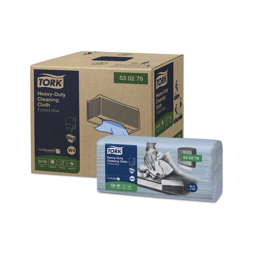 TORK HD CLEANING CLOTH BLU 105SH PK4