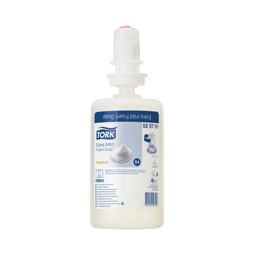 TORK EXTRA MILD FOAM SOAP 1L PK6
