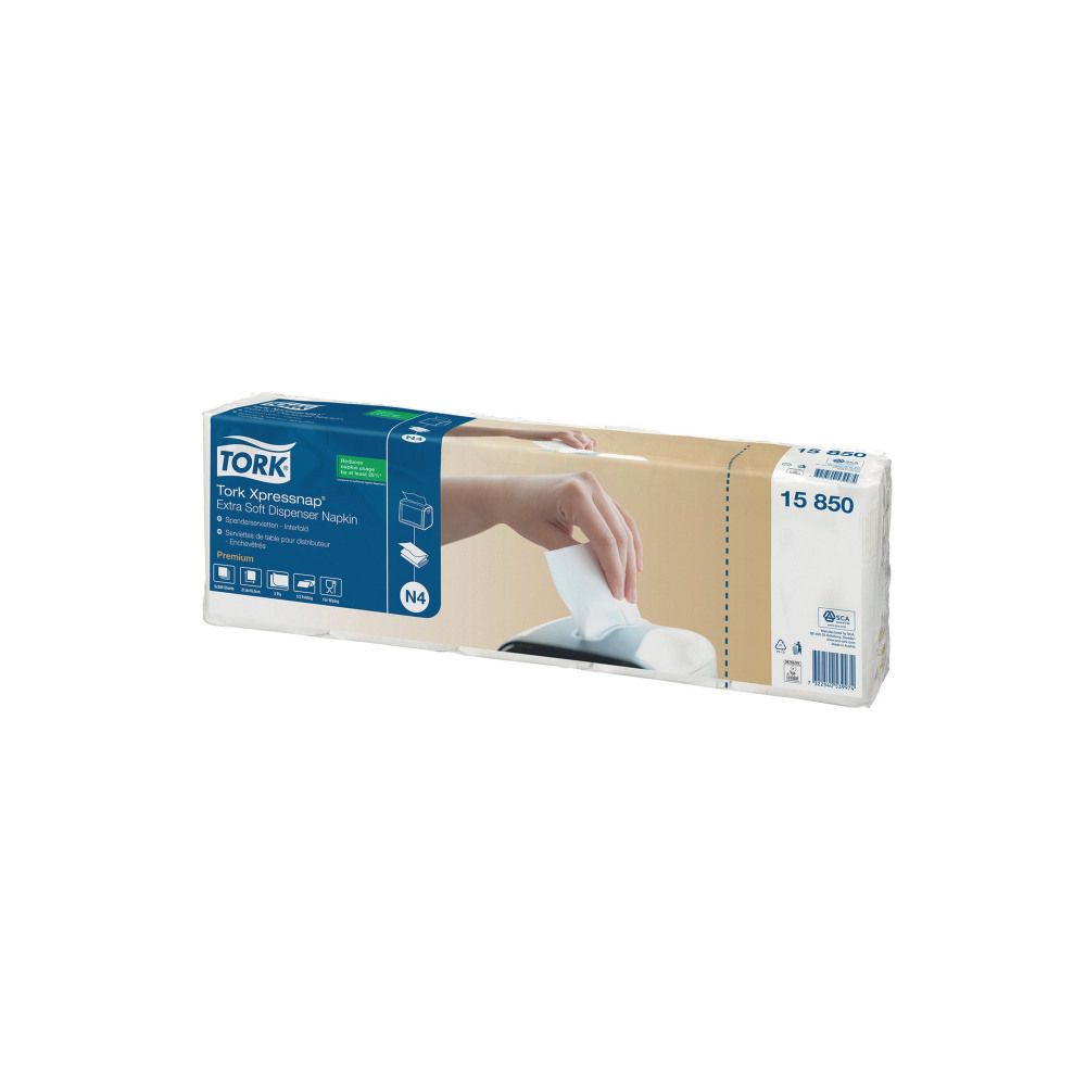TORK XPRESS 2 PLY NAPKIN WHITE 1000