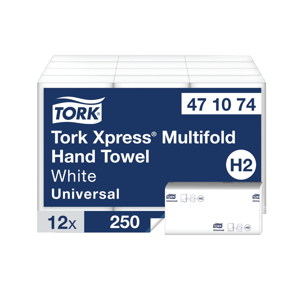 XPRESS UNIV HAND TOWEL H2 1-PLY PK12