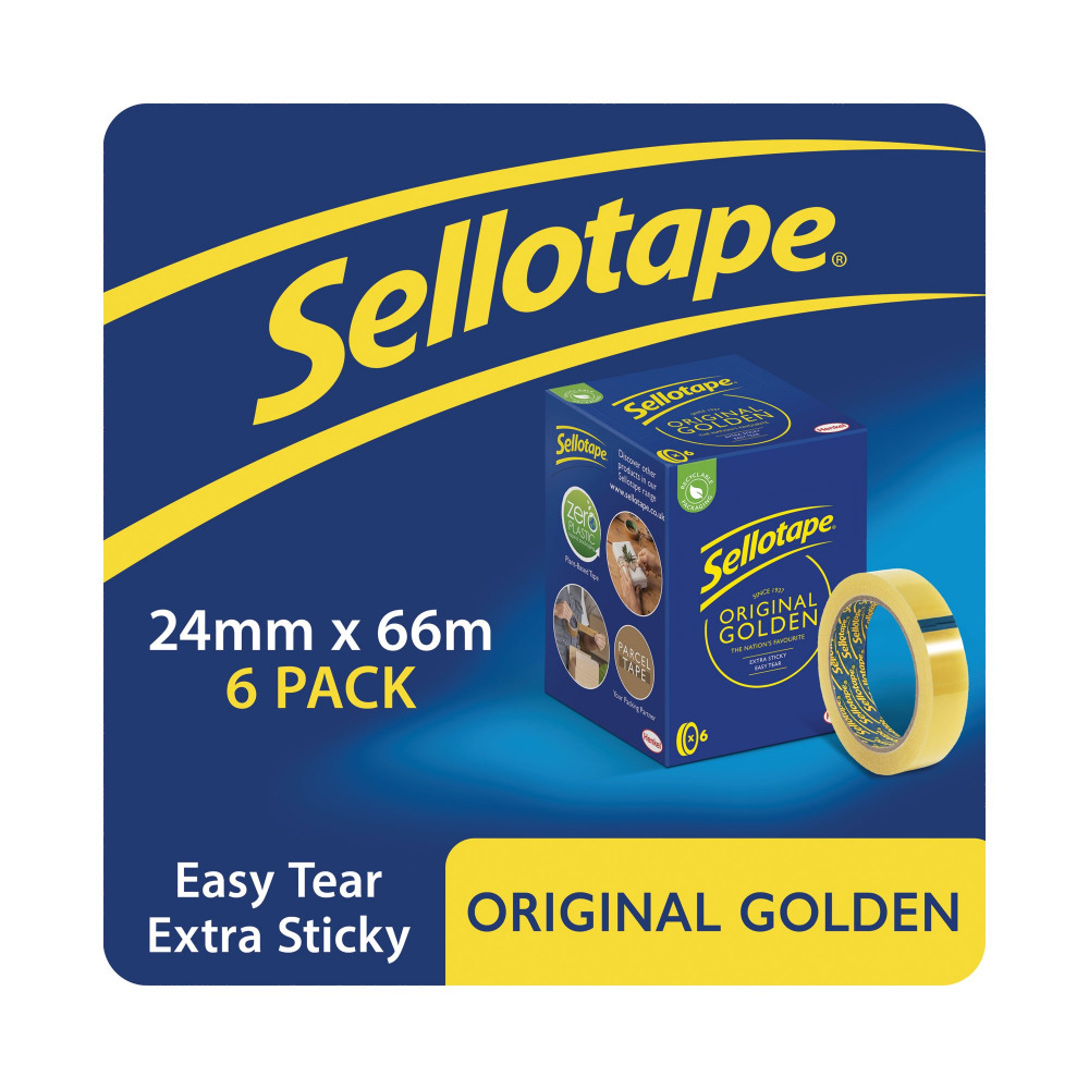 SELLOTAPE GOLDEN TAPE 24MMX66M