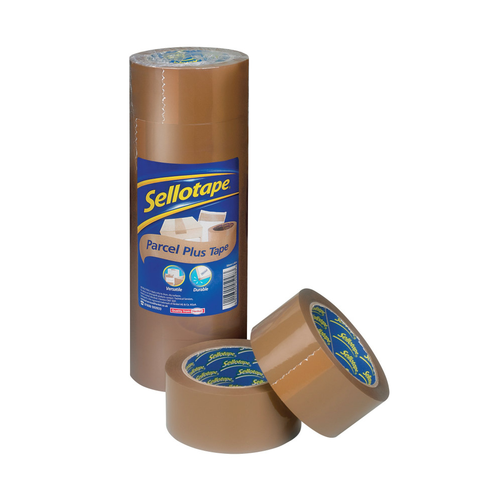 SELLOTAPE PKAGING TAPE 50MMX66M BRN