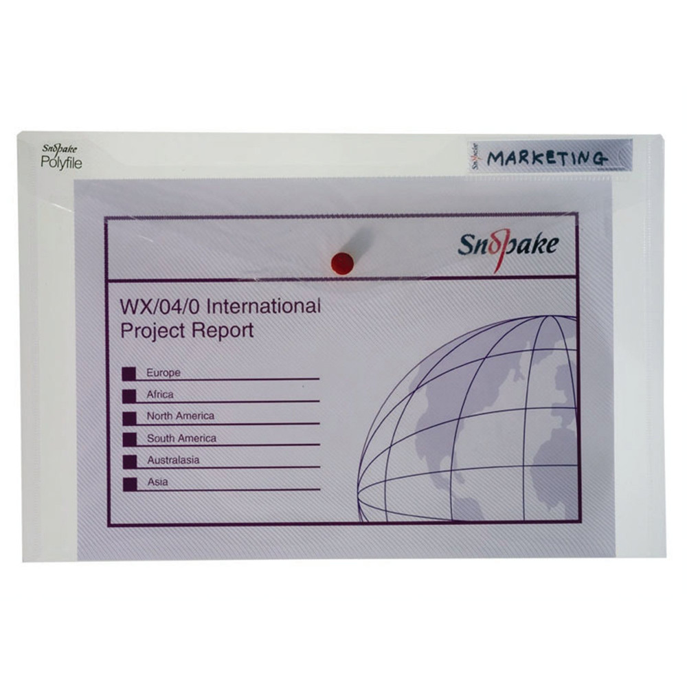 SNOPAKE POLYFILE F/C CLEAR PK5