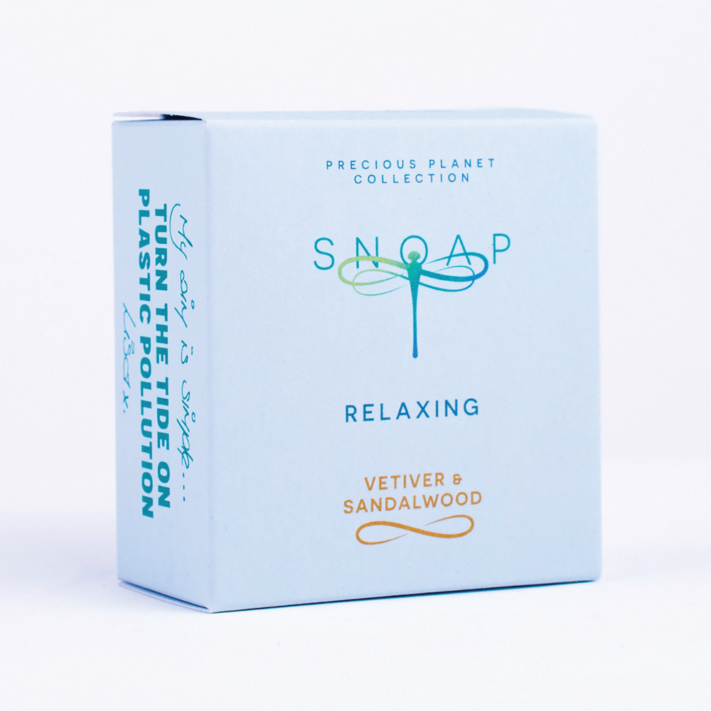 SNOAP RELAXING VETIVER/SANDALWD SOAP