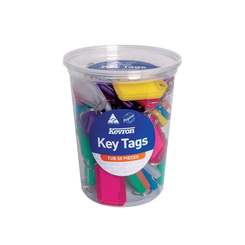 KEVRON STANDARD KEY TAGS AST PK50