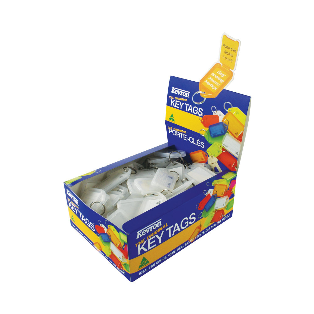KEVRON CLICKTAG KEY TAG CLEAR PK100