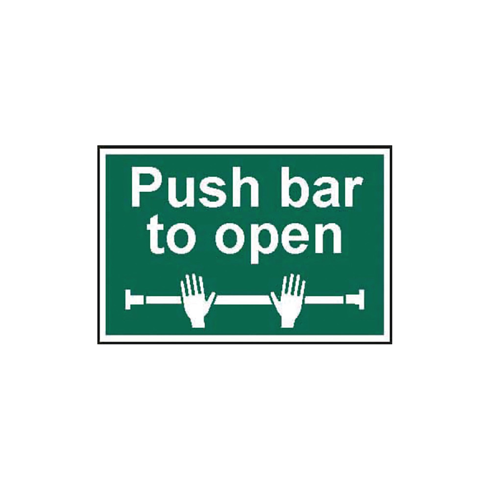 SPECTRUM SAF SIGN PUSH BAR TO OPEN