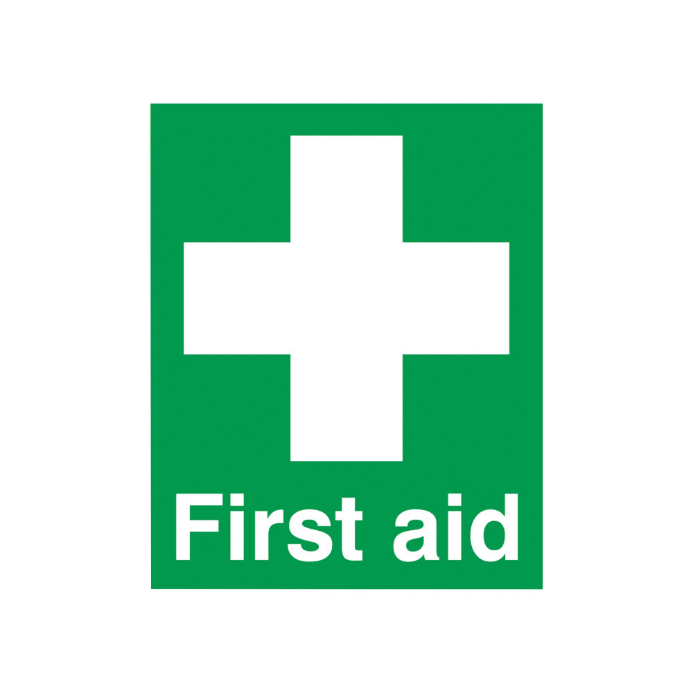 SIGNSLAB FIRST AID SIGN PVC 100X250
