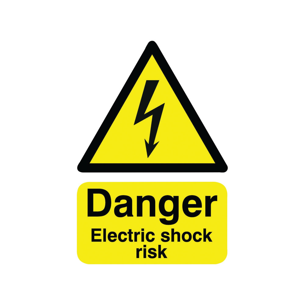 SIGNSLAB A5 ELECT SHOCK RISK S/A