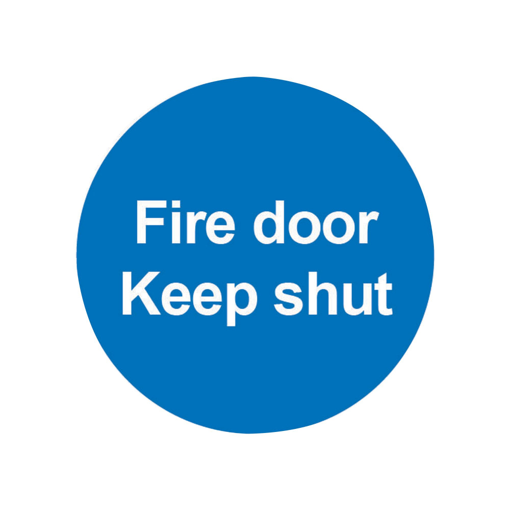 SIGNSLAB FIRE DOOR KEEP SHUT PVC