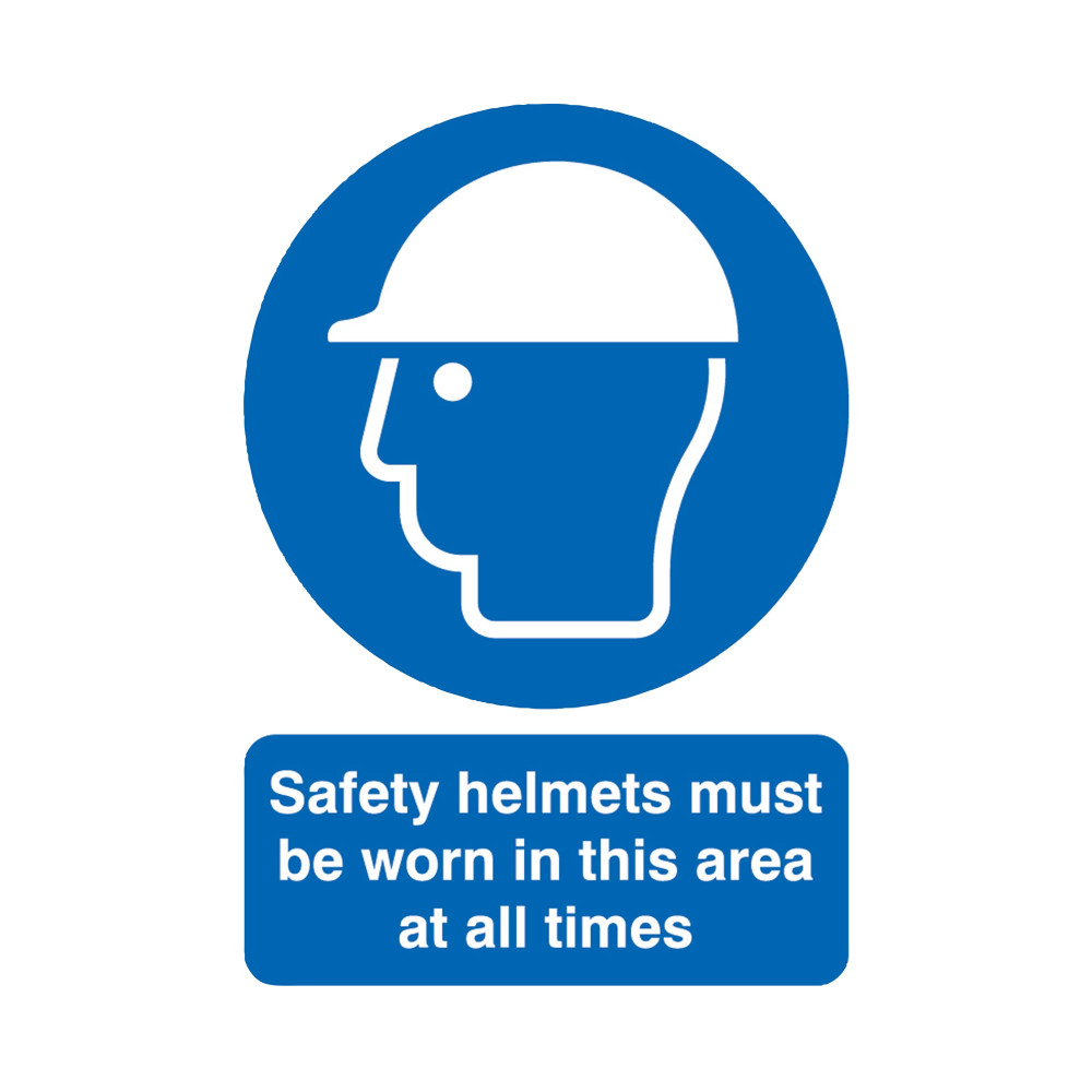 SIGNSLAB SAF HELMET M/B/WORN PVC A4