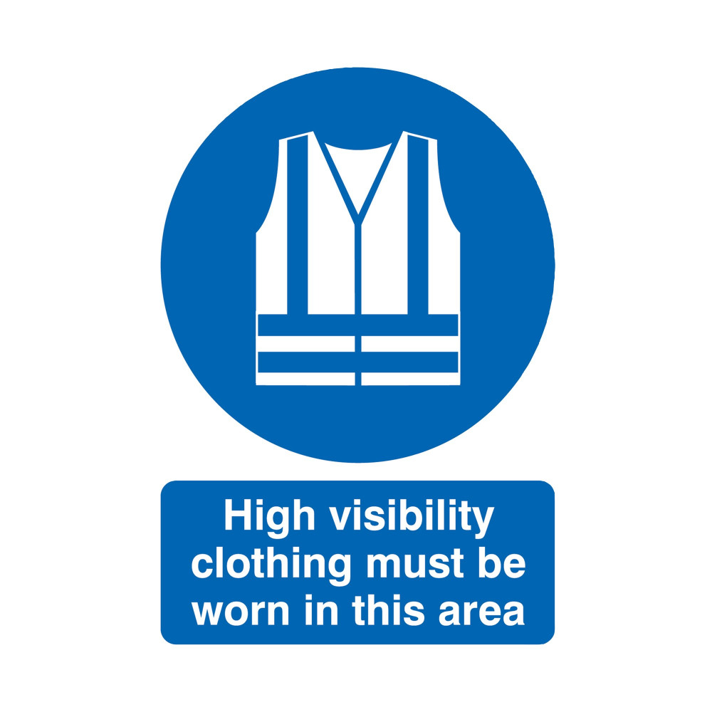 SIGNSLAB A4 HI VIS CLTH M/B/WORN PVC