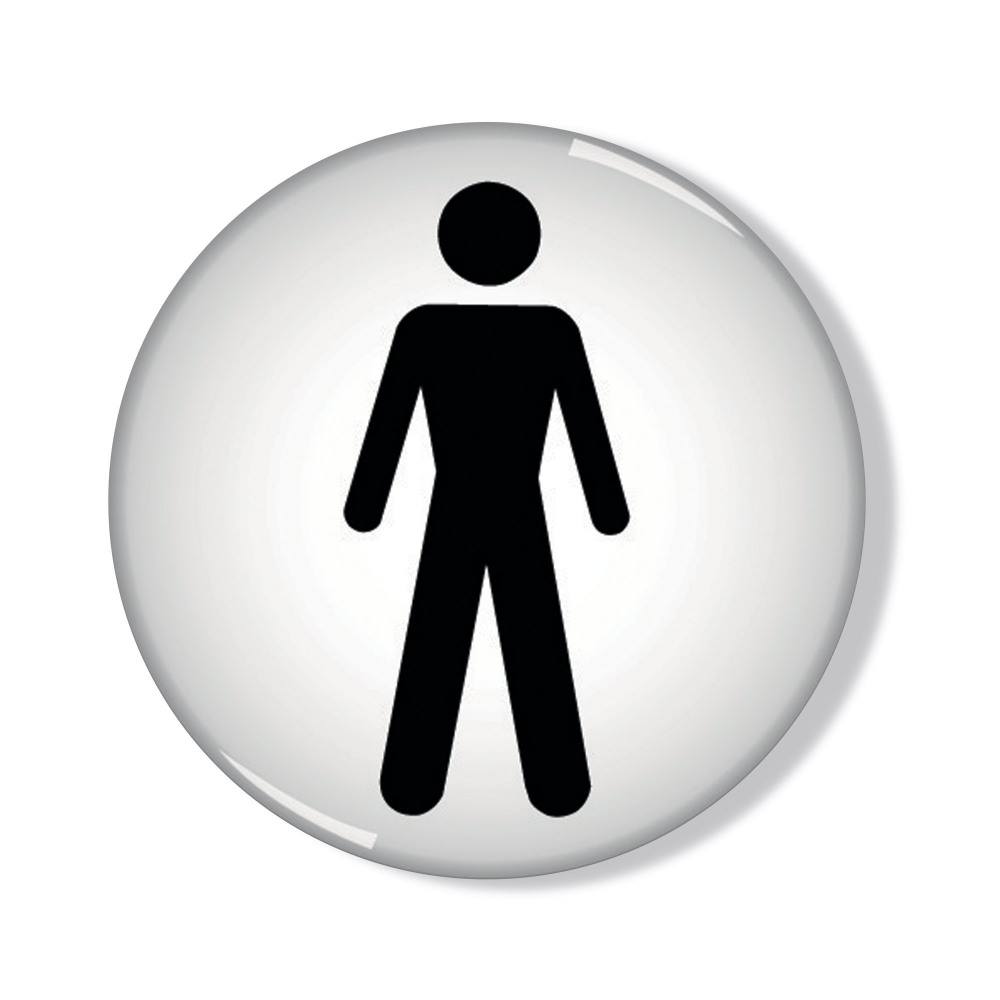 SIGNSLAB 60MM MEN SYMBOL
