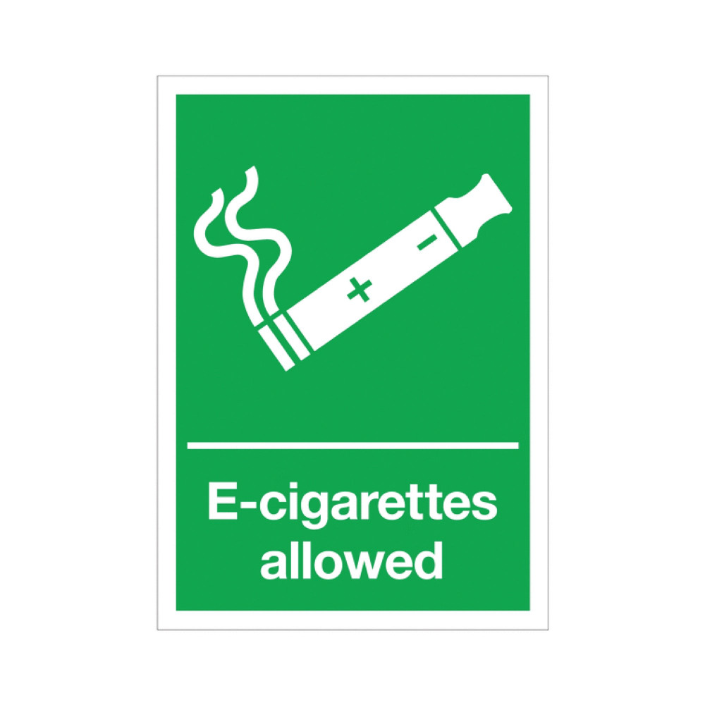 E-CIGARETTES ALLOWED PLAS 297X210