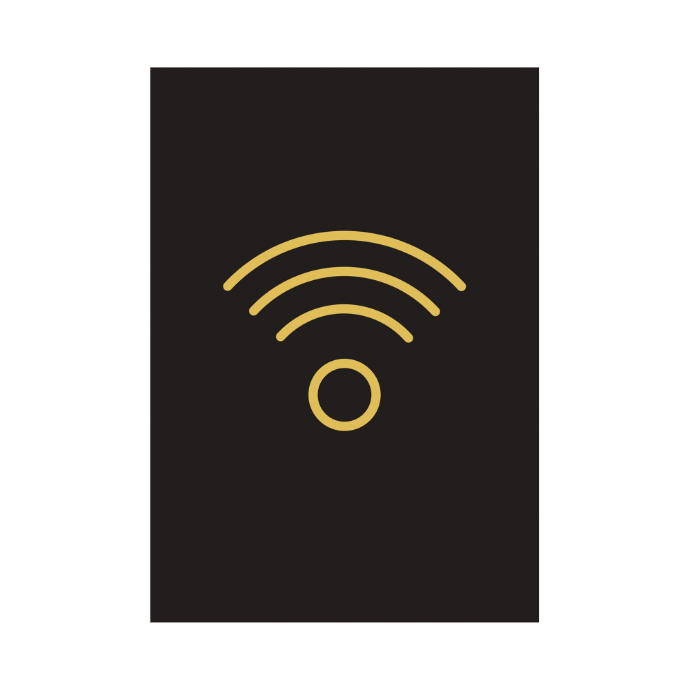 WIRELESS SIGN RIGID PLASTIC 105X150