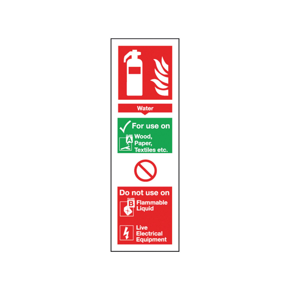 SIGN FREE EQUIP WATER 300X100MM S/A