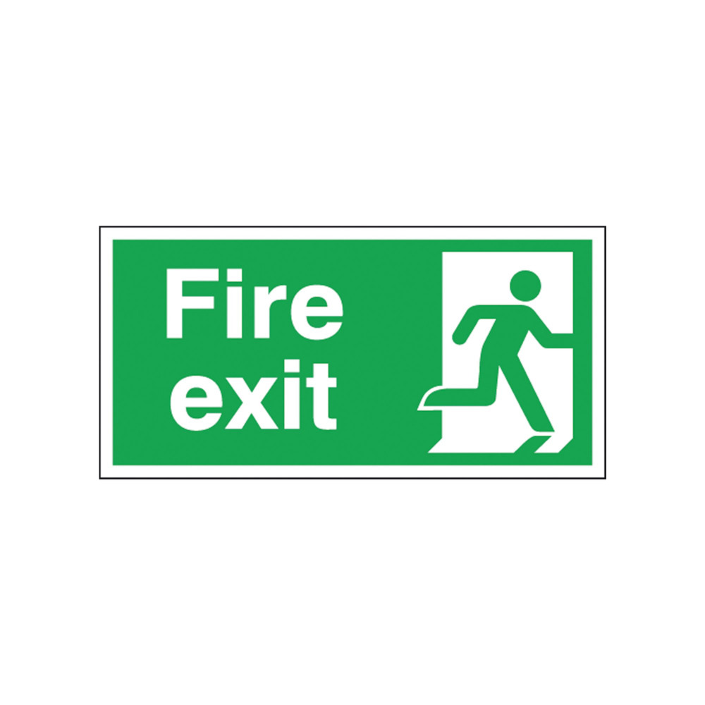 FIRE EXIT RIGHT 150X300MM S/A E98A/S