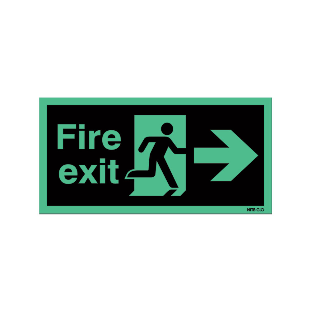 NITEGLO EXIT MAN ARR RIGHT S/A 15X45