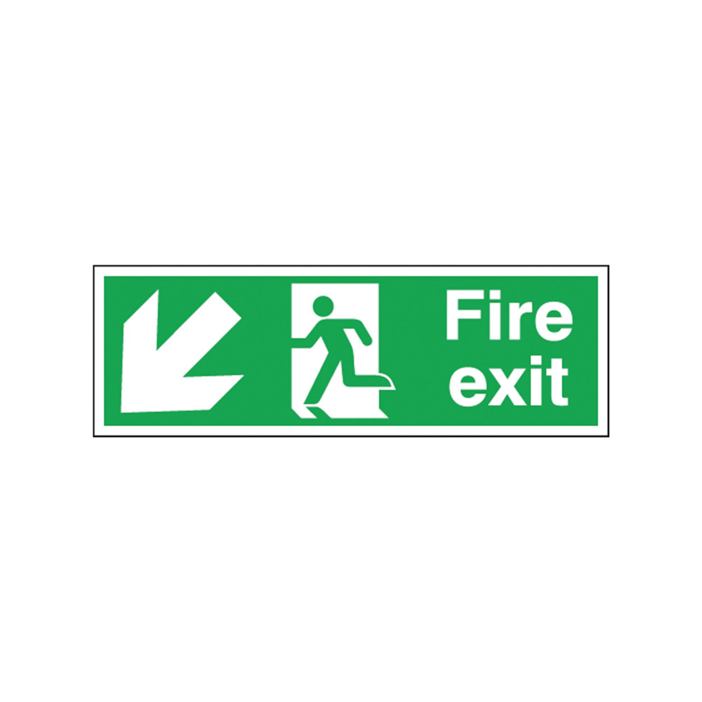 FIRE EXIT MAN ARW D/LFT S/A 150X450