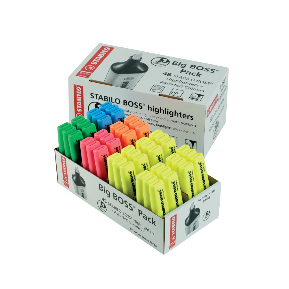 STABILO BOSS ORIGINAL HLER AST PK48