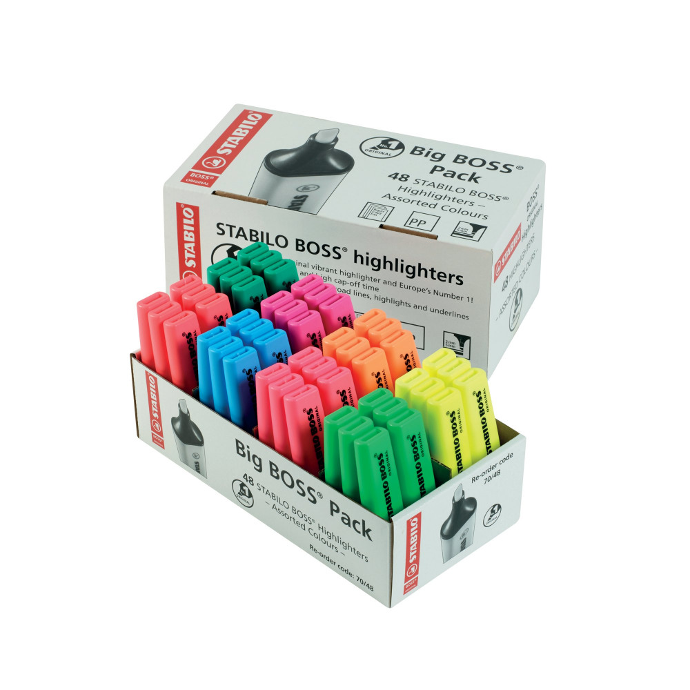 STABILO BOSS ORIGINAL HLER AST PK48