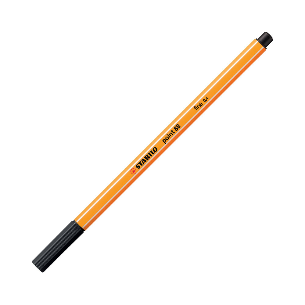 STABILO POINT 88 FLNR PEN BLACK PK10