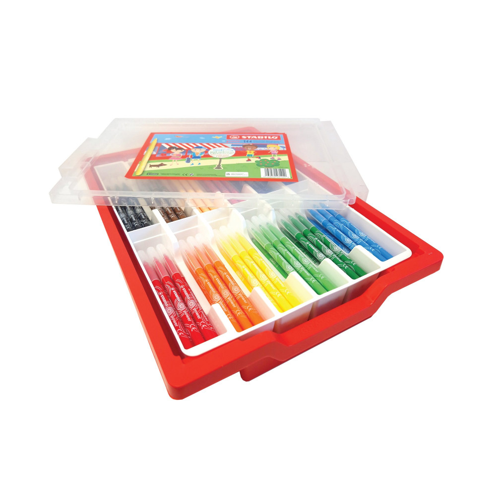 STABILO POWER FELT TIP PEN AST PK144