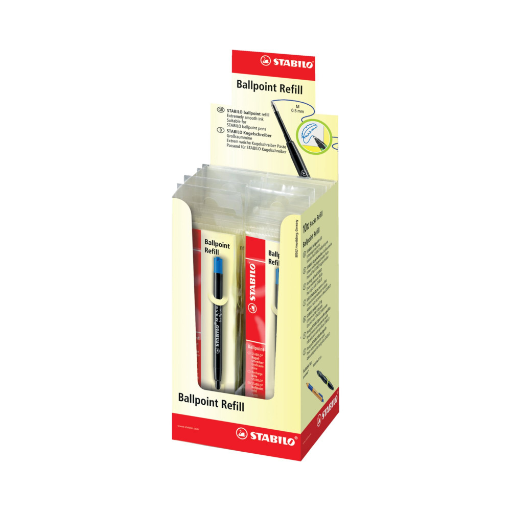 STABILO BALLPOINT RFL ECO BLU PK10