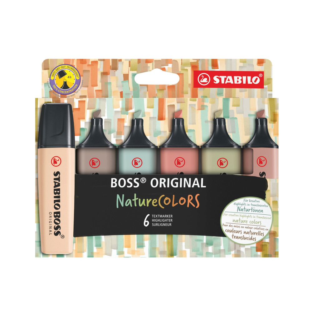 STABILO BOSS ORIGINAL NATURECLRS PK6
