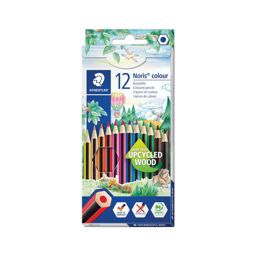 STAEDTLER NORIS COL PNCL 12 AST PK10