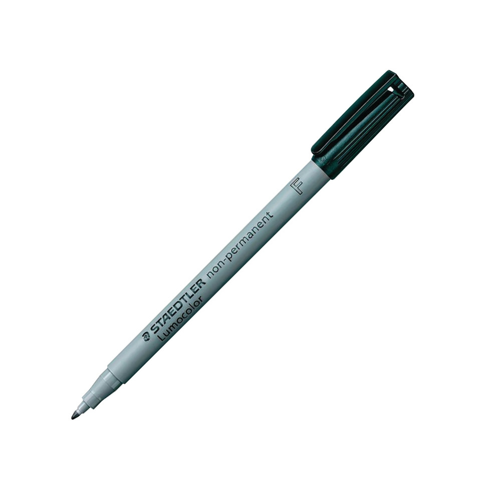 STAEDTLER LUMOCOLOR F WBASE BLK PK10