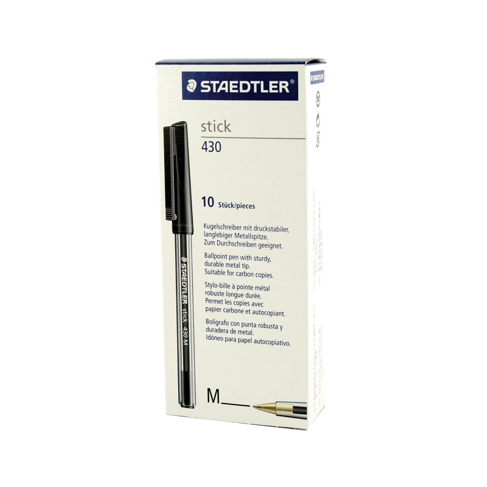STAEDTLE STICK BALL PEN BLK PK10
