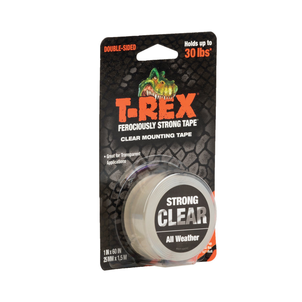 T-REX MNG TPE ROLL 25MMX1.5M CLR PK6