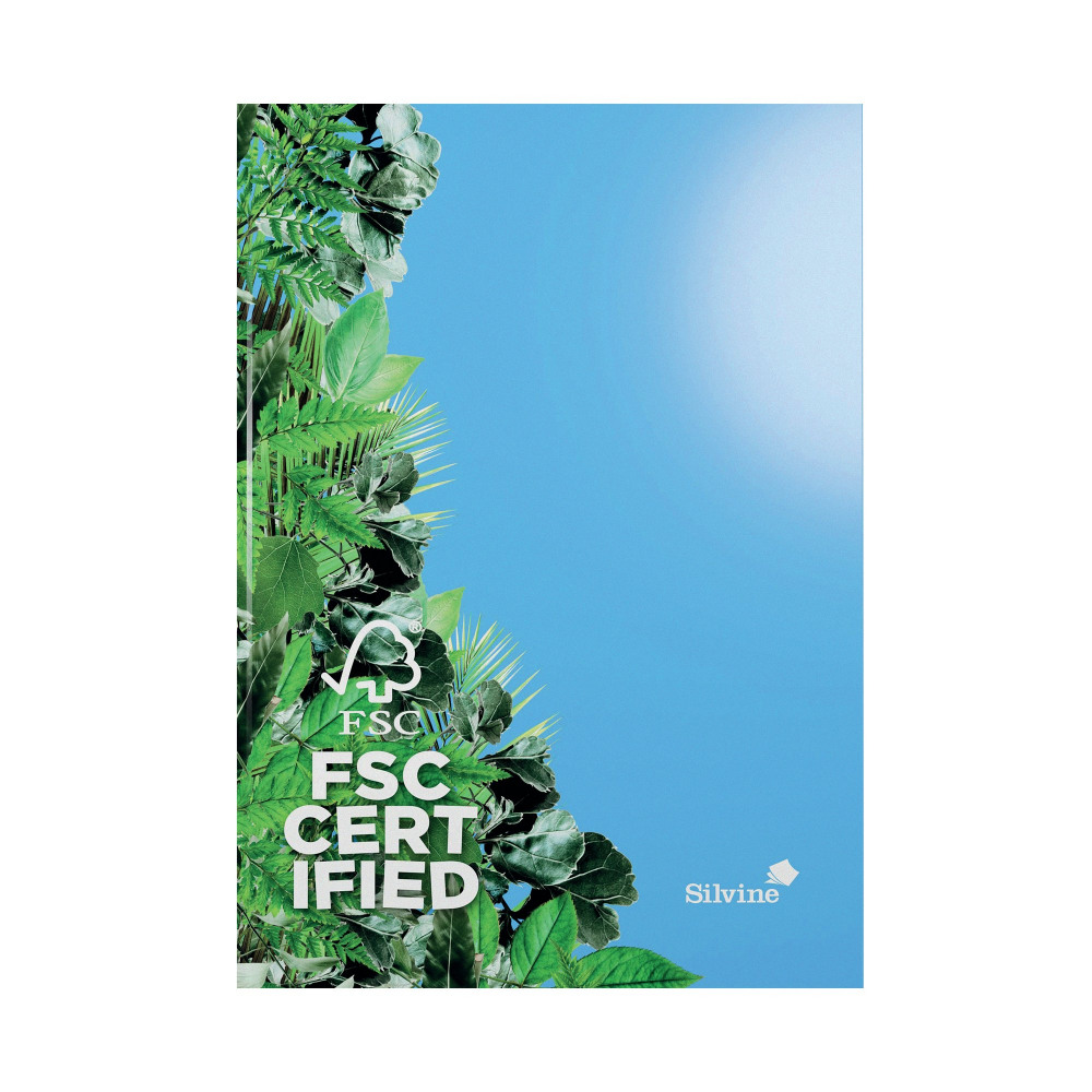 SILVINE PREMIUM CERT NOTEBK 160P A4