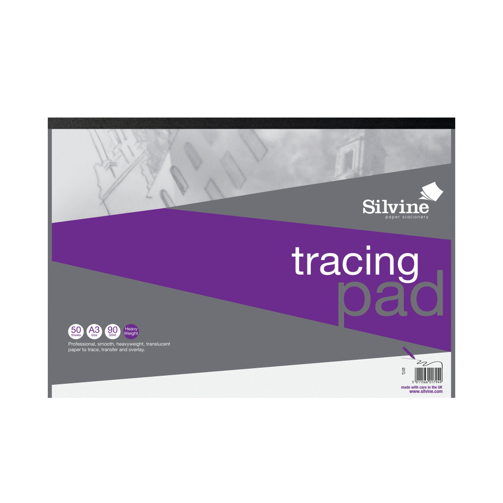 SILVINE PROF TRACING PAD 50SHTS A3