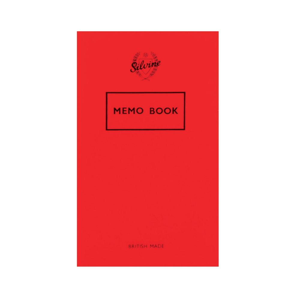 SILVINE MEMO BOOK 159X95MM 36LF PK24