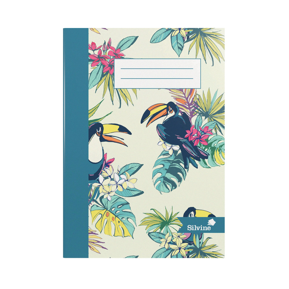 SILVINE CBND NBOOK A5 4 DESIGNS PK12