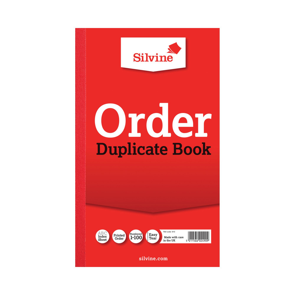 SILVINE DUPLICATE BK 8.25X5 ORDER P6