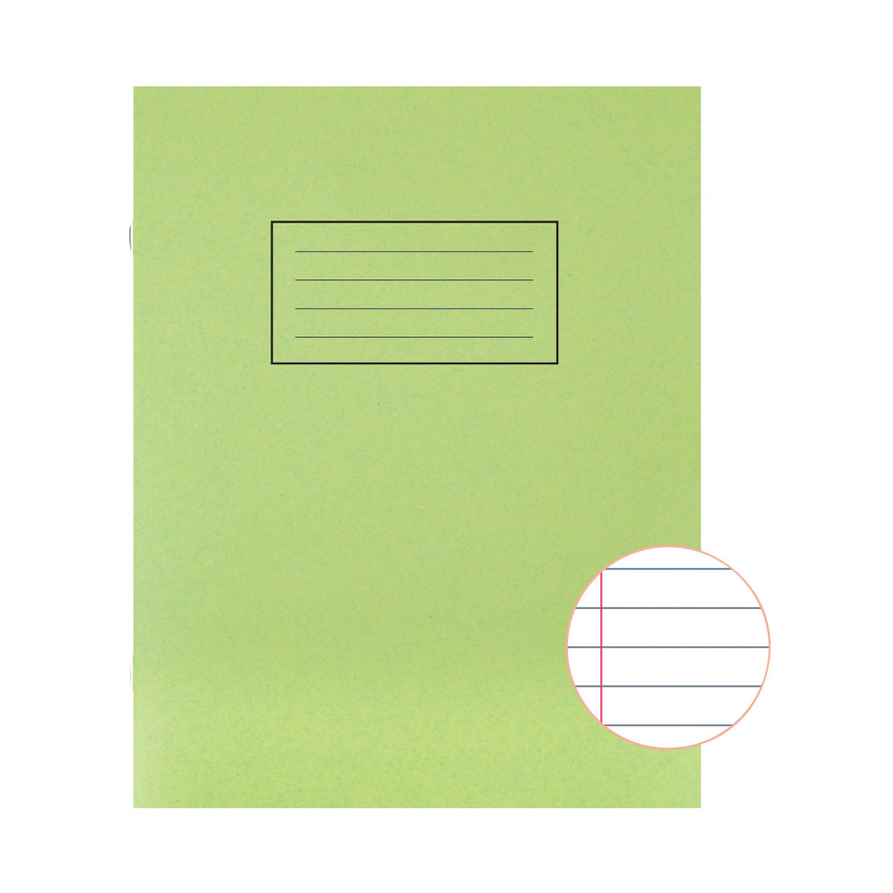SILVINE 9X7 EXER BOOKS R/M GRN PK10