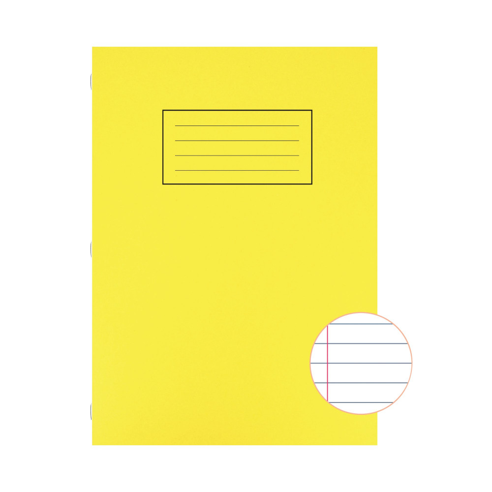 SILVINE LINED EX BOOK YELLOW PK10