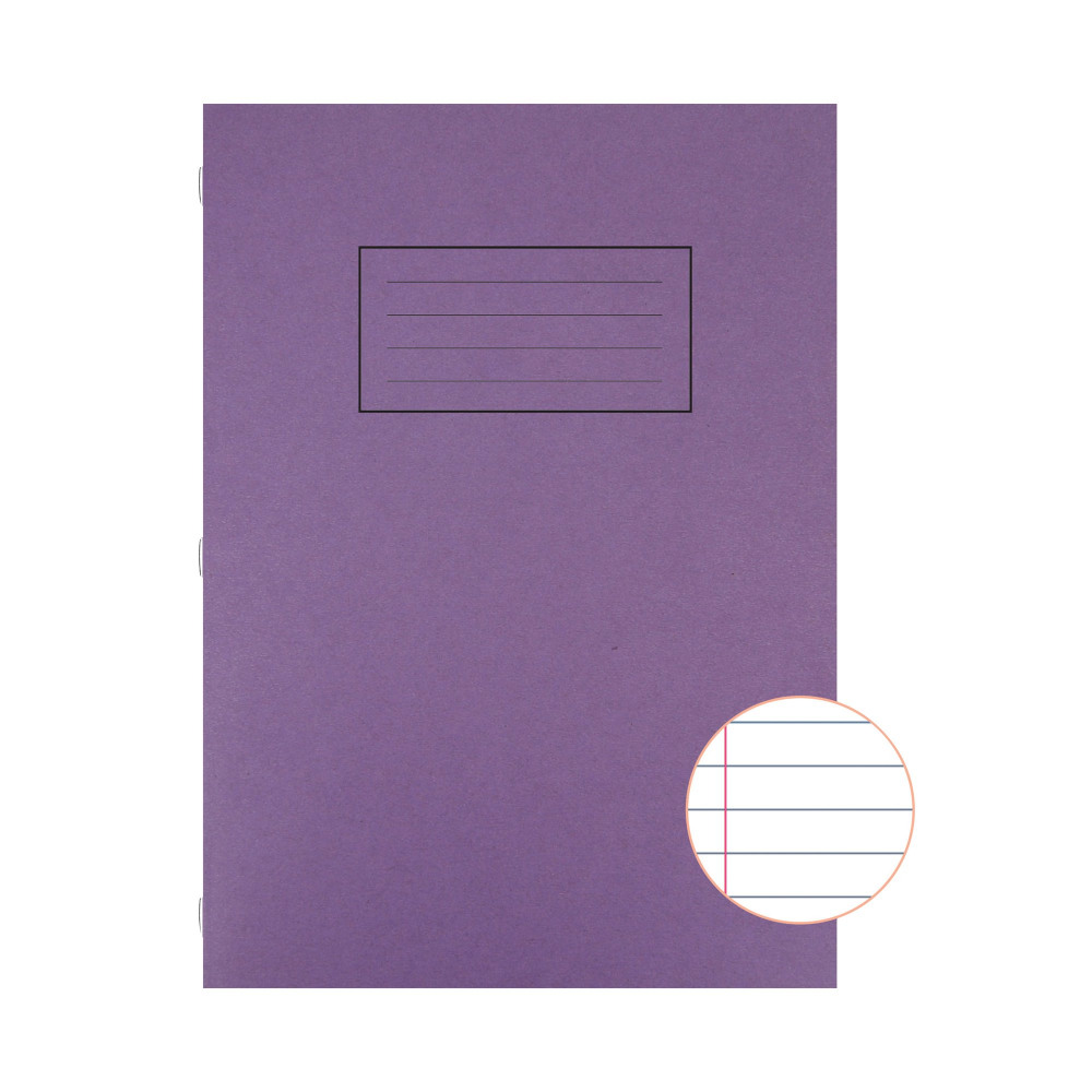 SILVINE PURPLE A4 EX BOOKS PK10