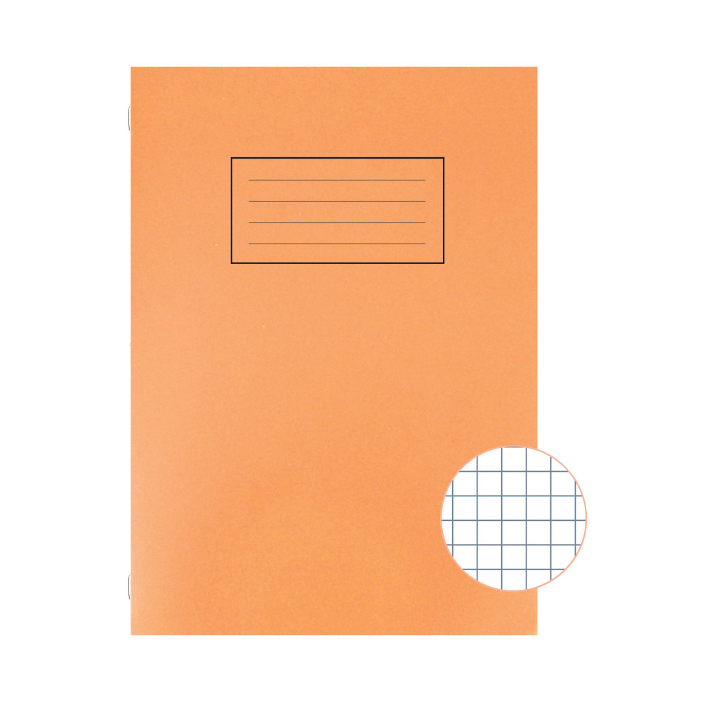 SILVINE A4 EXER BOOK 80P 5MM SQ PK10