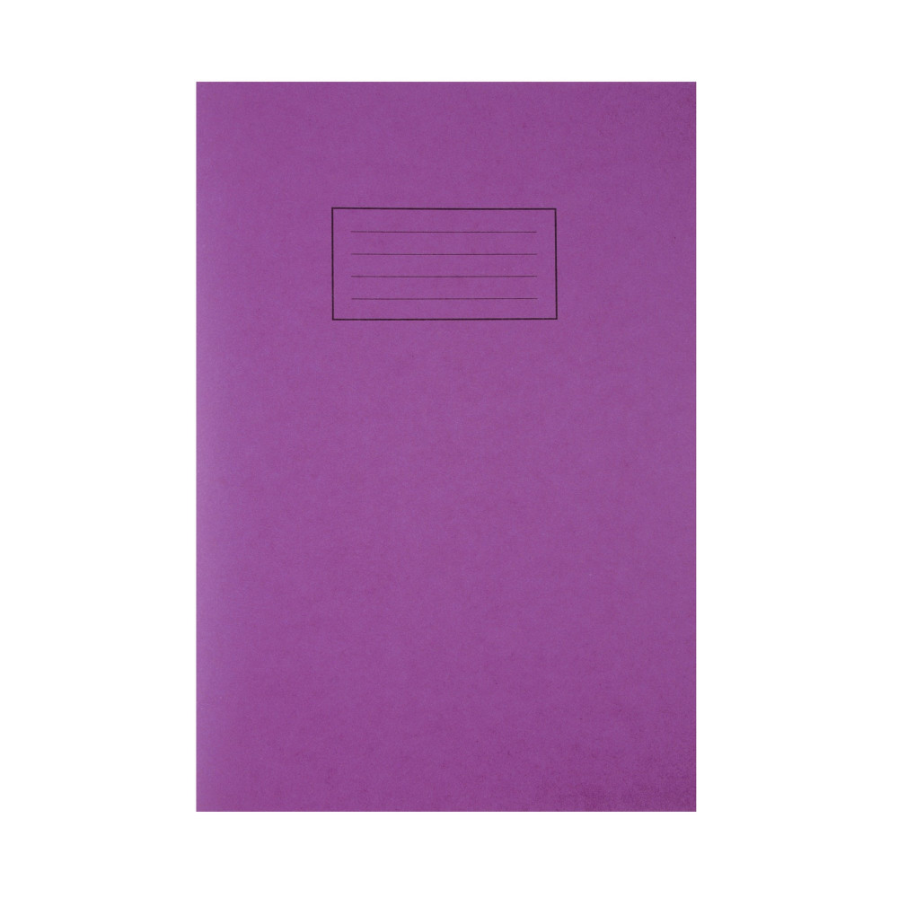 SILVINE EXERCISE BOOK A4 PURPLE PK25