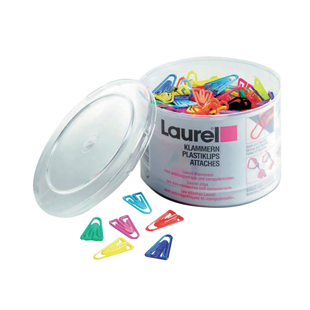PLASTIC PAPERCLIP 60MM ASSORTED P75