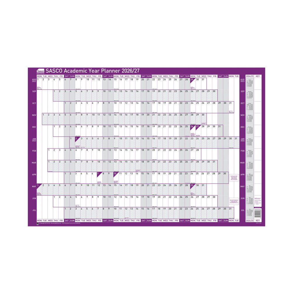 SASCO ACADEMIC PLANNER MTD 2026/27