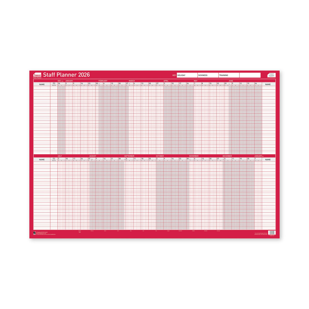 SASCO STAFF PLANNER UNMTD 2026