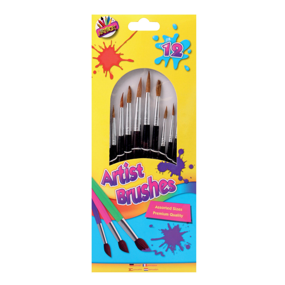 ARTBOX 12 NATURAL ARTIST BRUSH P12