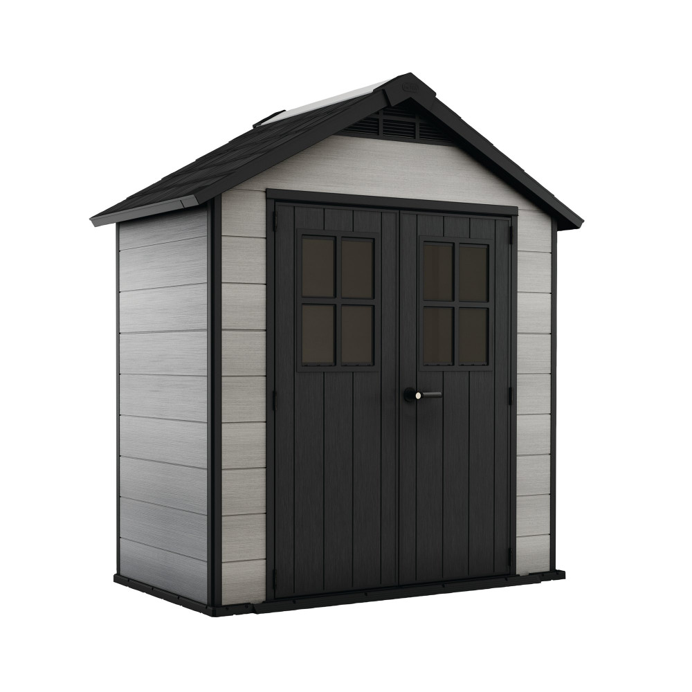 KETER OAKLAND SHED 7.5X4FT GREY