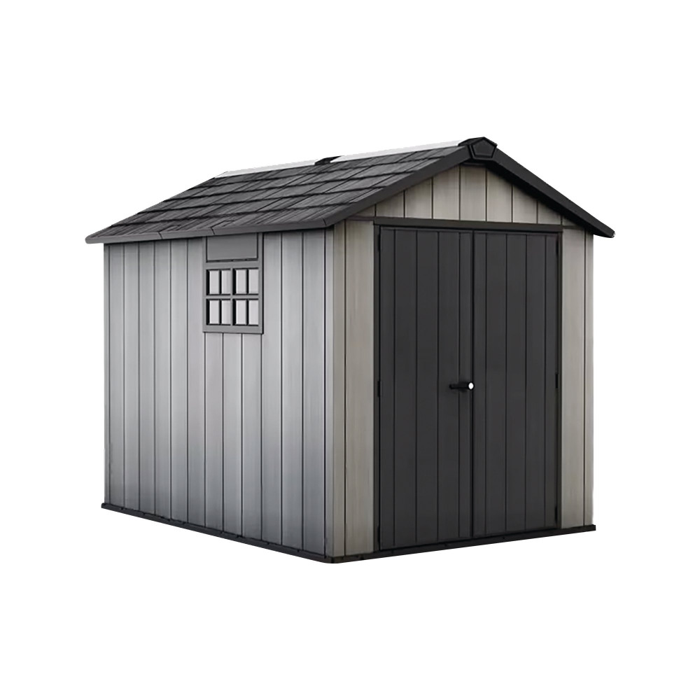 KETER OAKLAND SHED 7.5X9FT GREY